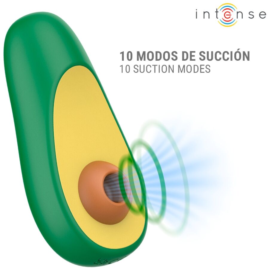 INTENSE - STIMOLATORE CLITORIDEO AD ASPIRAZIONE WAKI AVOCADO