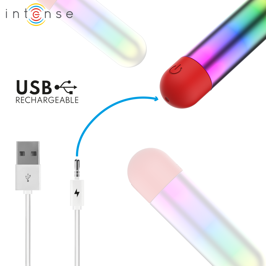 INTENSE - DEBBIE PROIETTILE VIBRANTE PER CLITORIDE RAINBOW