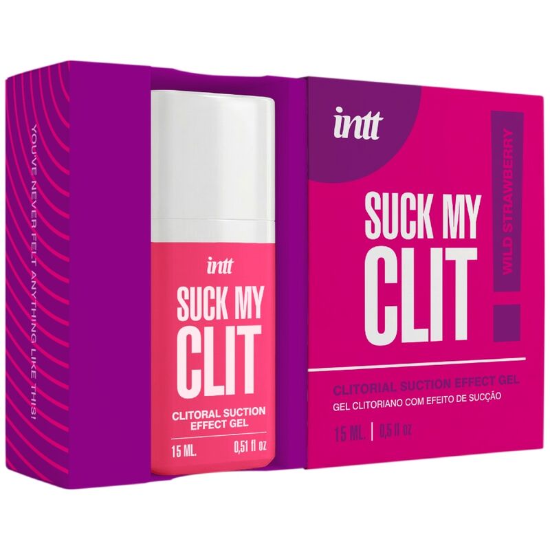 INTT - SUCK MY CLIT GEL EFFETTO ASPIRAZIONE FRAGOLA SELVAGGIA 15 ML
