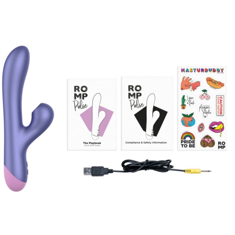ROMP - PULSE BLUE RABBIT VIBRATOR FOR G-SPOT SENSITIVITY