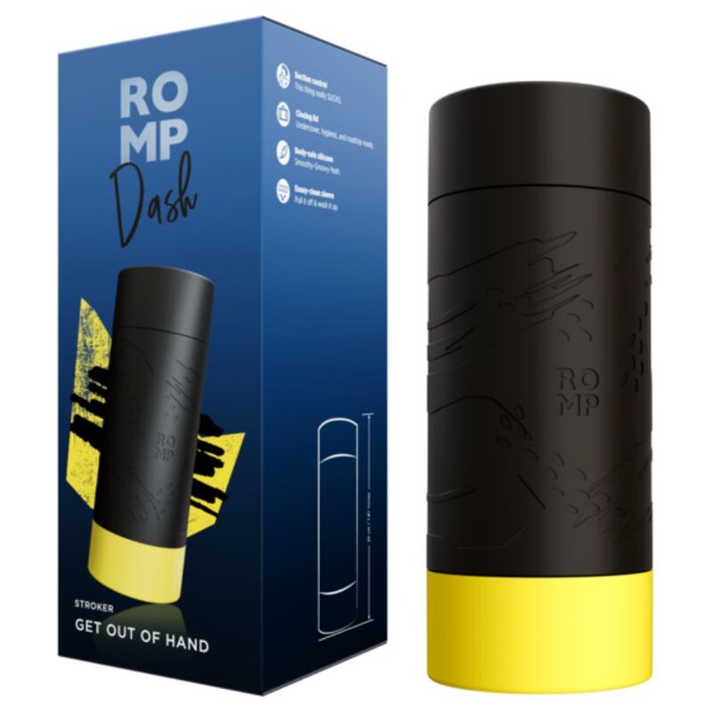 ROMP - DASH MASTURBATORE MASCHILE CON CONTROLLO A SUZIONE 20 CM