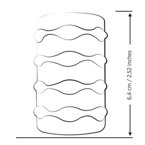 ROMP - MOSH MASTURBATORE MASCHILE TRASPARENTE CON FODERO REVERSIBILE DA 6 CM
