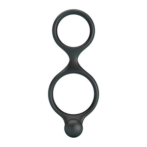 CRAZY BULL - ANELLO DOPPIO PER PENE E TESTICOLI FLORIAN NERO