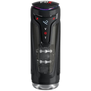 PDX ELITE - MOTO-BATOR PRO MASTURBADOR AUTOMÁTICO VIBRADOR Y CALEFACTOR CON PROTECCIÓN, 26,5 CM