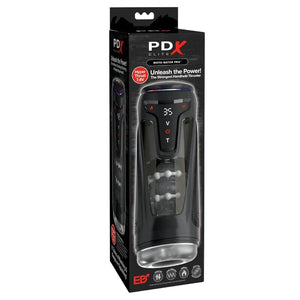 PDX ELITE - MOTO-BATOR PRO MASTURBADOR AUTOMÁTICO VIBRADOR Y CALEFACTOR CON PROTECCIÓN, 26,5 CM