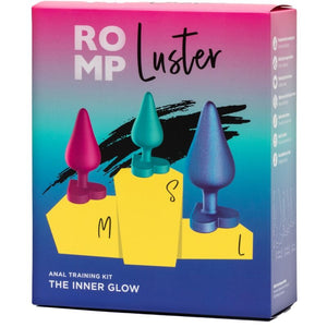 ROMP - LUSTER ANAL TRAINING KIT S/M/L WITH HEART-SHAPED BASE