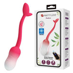 PRETTY LOVE - HUEVO VIBRADOR PULSEN CON CONTROL POR APP, 12 FUNCIONES, RECARGABLE POR USB, ROSA