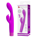 PRETTY LOVE - JENE VIBRATORE A DOPPIA STIMOLAZIONE DEL PUNTO G E DEL CLITORIDE, VIOLA