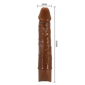 PRETTY LOVE - LEONARDO VIBRADOR REALISTA 20 CM Ø 4 CM MARRÓN