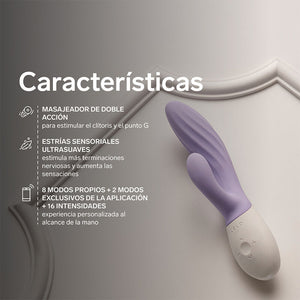 LELO - INA TWIST DOUBLE RABBIT G-SPOT AND CLITORAL VIBRATOR LAVENDER