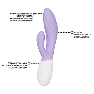 LELO - INA TWIST DOUBLE RABBIT G-SPOT AND CLITORAL VIBRATOR LAVENDER