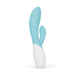 LELO - VIBRADOR DOBLE DE CONEJO INA TWIST PARA EL PUNTO G Y EL CLÍTORIS AZUL
