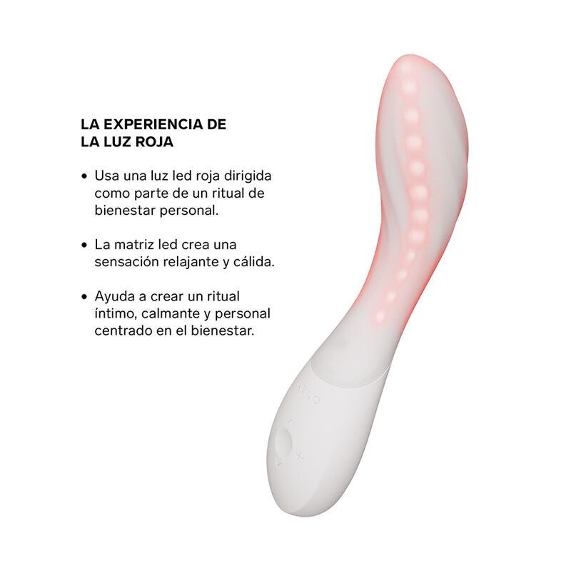 LELO - MONA SPECTRA MASSAGGIATORE INTIMO A LUCE ROSSA RICARICABILE E CONTROLLABILE TRAMITE APP