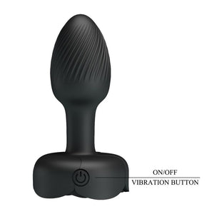 PRETTY LOVE - PLUG ANAL VIBRADOR RECARGABLE CON 10 MODOS, NEGRO