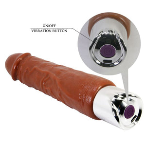 PRETTY LOVE - VIBRATORE PRO REALISTICO 23,5 CM Ø 4,8 CM MARRONE