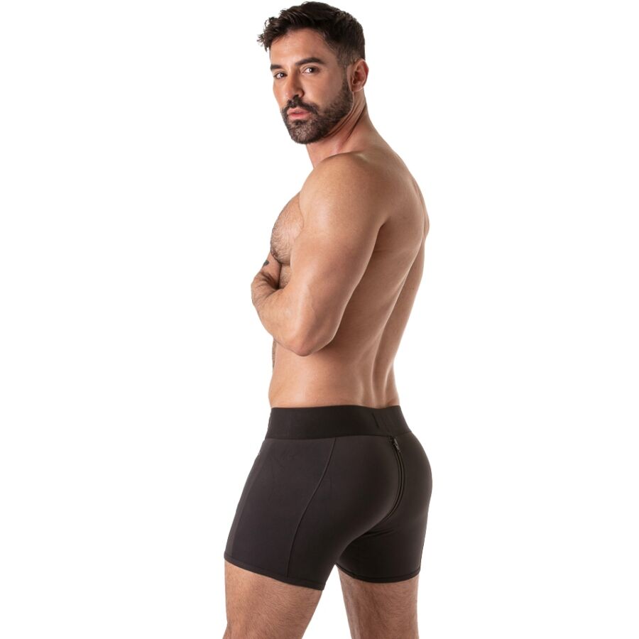 LOCKER GEAR - BAULE CON FASCIA IN VITA LARGA NERO XL