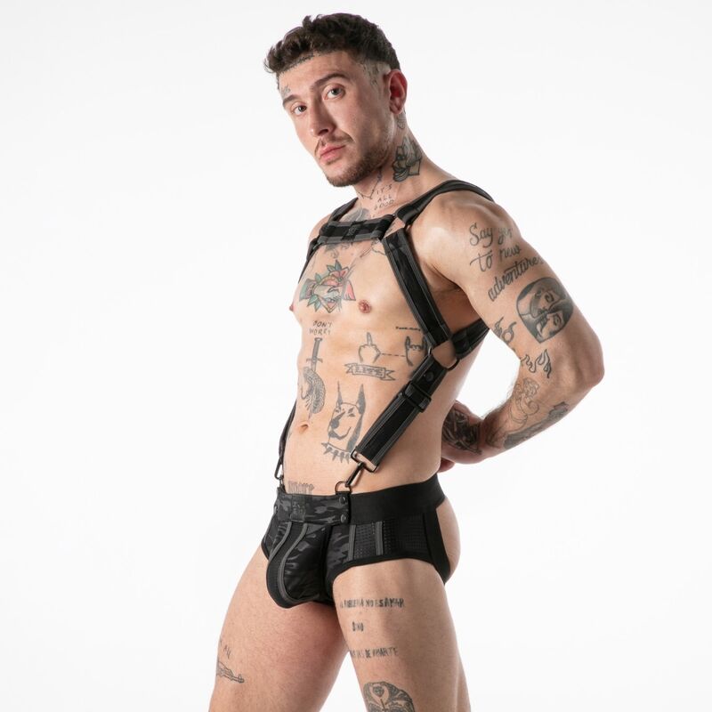 LOCKER GEAR - ARNÉS MILITAR COMPLETO ROJO TALLA L/XL