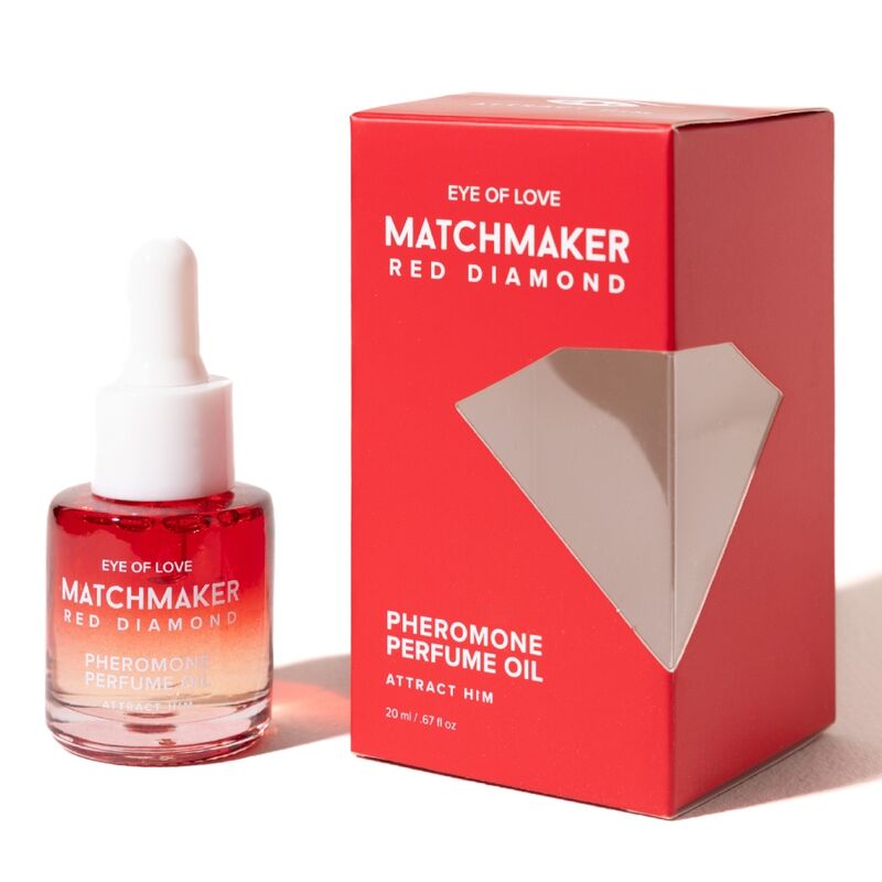 EYE OF LOVE - OLIO PROFUMATO AI FEROMONI DIAMANTE ROSSO PER FARE DA COMPAGNIA 20 ML