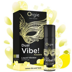 ORGIE - DOPPIA VIBRAZIONE! LIQUIDO VIBRANTE AL LIMONE, GIN E TONICO, 15 ML