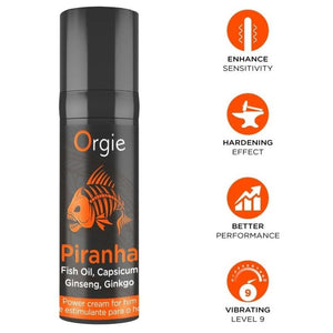 ORGIE - Piranha Power crema para él, 15 ml