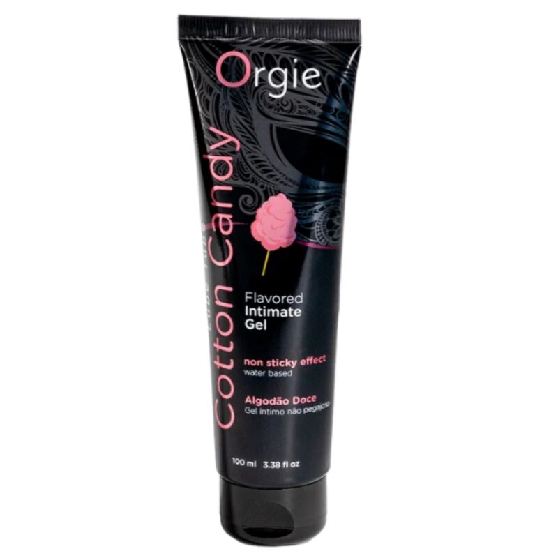 ORGIE - TUBO DE LUBRICANTE ALGODÓN DE AZÚCAR COMESTIBLE GEL ÍNTIMO DE BASE ACUOSA 100 ML