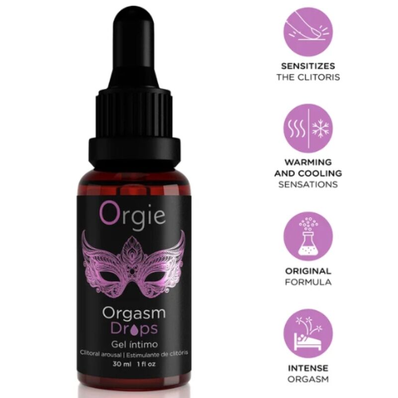 ORGIE - Gotas para el orgasmo con efecto calor en el clítoris, 30 ml
