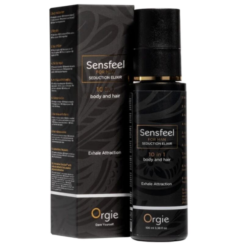 ORGIE - ELIXIR DE SEDUCCIÓN SENSEEL FOR MAN 10 EN 1, CUERPO Y CABELLO 100 ML