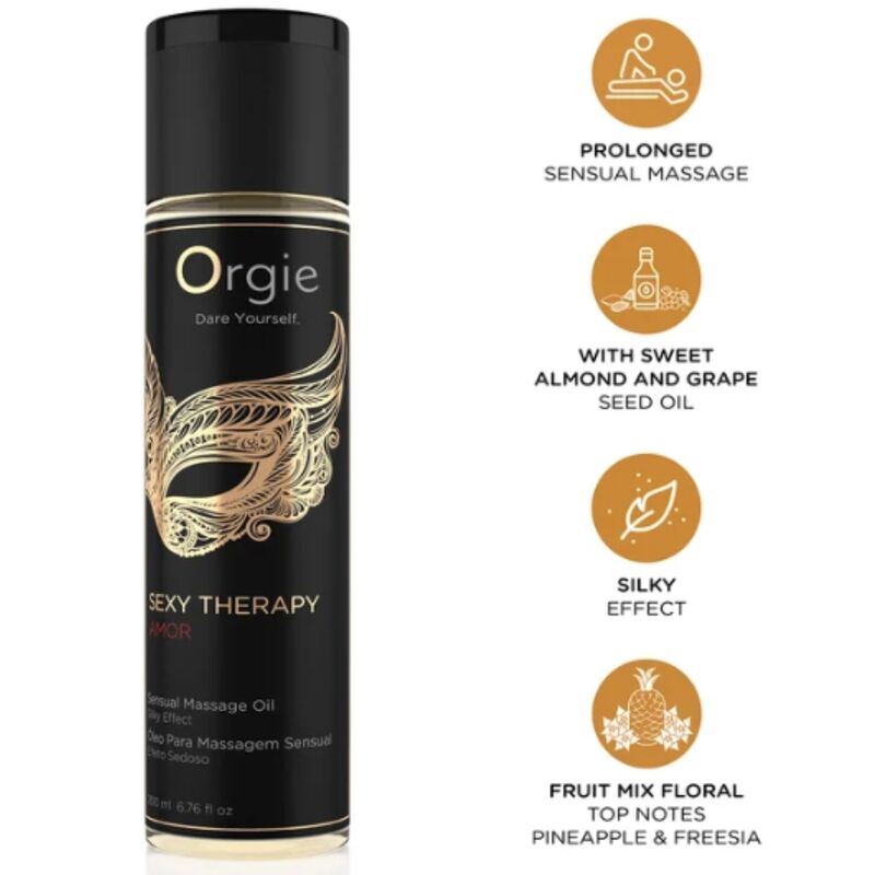 ORGIE - OLIO DA MASSAGGIO SENSUALE AMOR PER UNA TERAPIA SEXY 200 ML