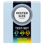 MISTER SIZE - CONFEZIONE CAMPIONE PRESERVATIVI MISURA 47-49-53 MM (3 UNITÀ)