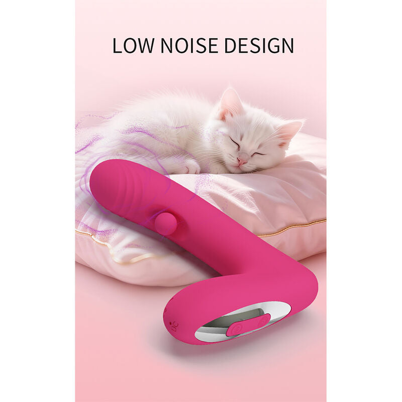 PRETTY LOVE - VIBRATORE RICARICABILE IN SILICONE DUDEN CON 12 MODALITÀ DI VIBRAZIONE E 3 MODALITÀ DI OSCILLAZIONE, ROSA