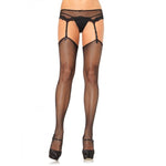 LEG AVENUE - PANTIMEDIAS DE RED SIN PARTE SUPERIOR DE SILICONA AUTOADHESIVA