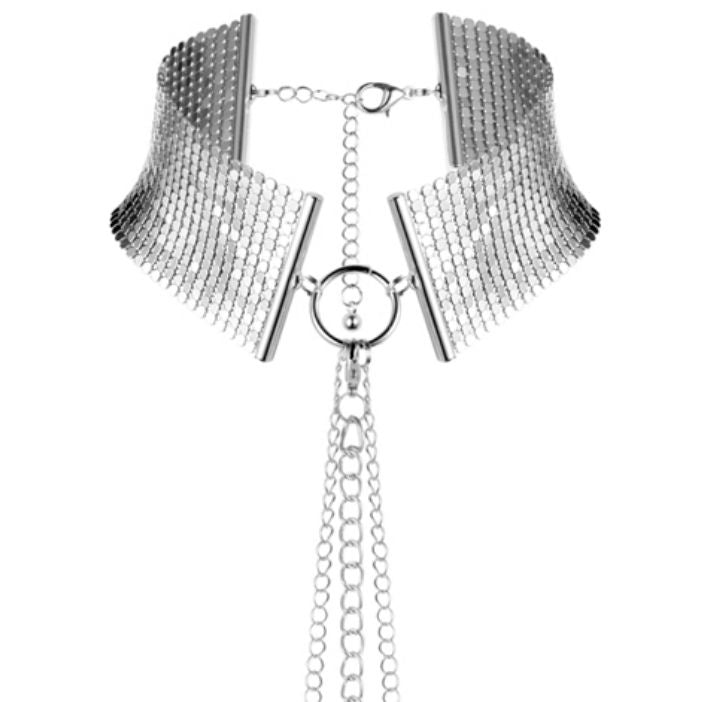 BIJOUX - DESEO METÁLICO COLLAR METÁLICO PLATEADO