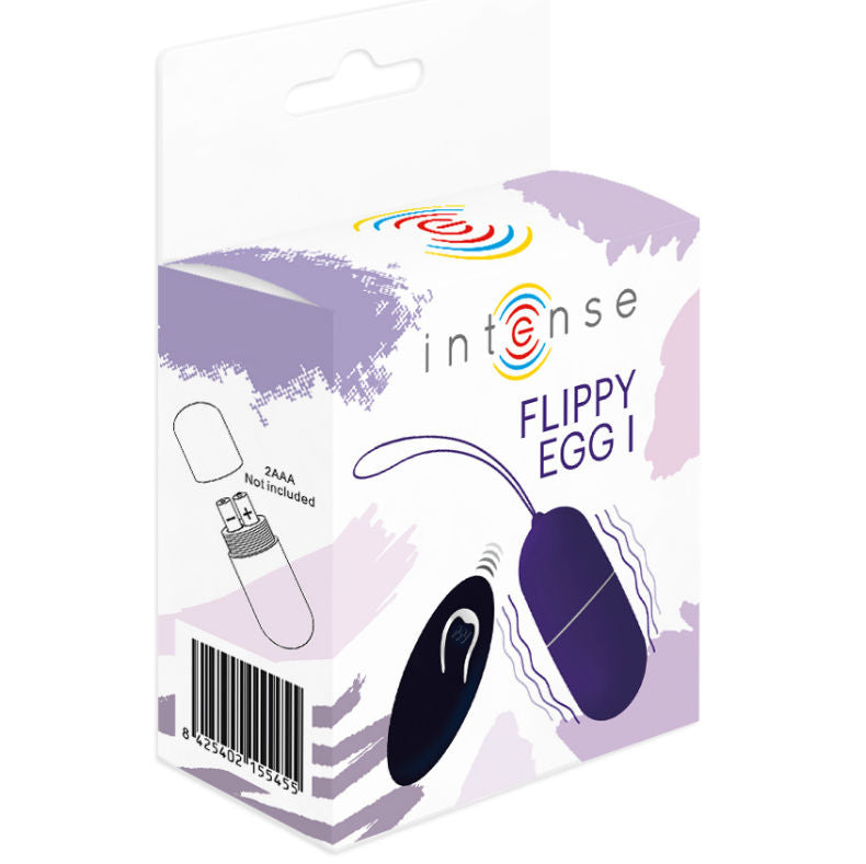 INTENSE - FLIPPY HUEVO VIBRADOR CON CONTROL REMOTO MORADO