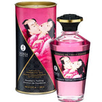 SHUNGA - ACEITE DE MASAJE EFECTO CALOR SABOR INTENSO A FRAMBUESA 100 ML