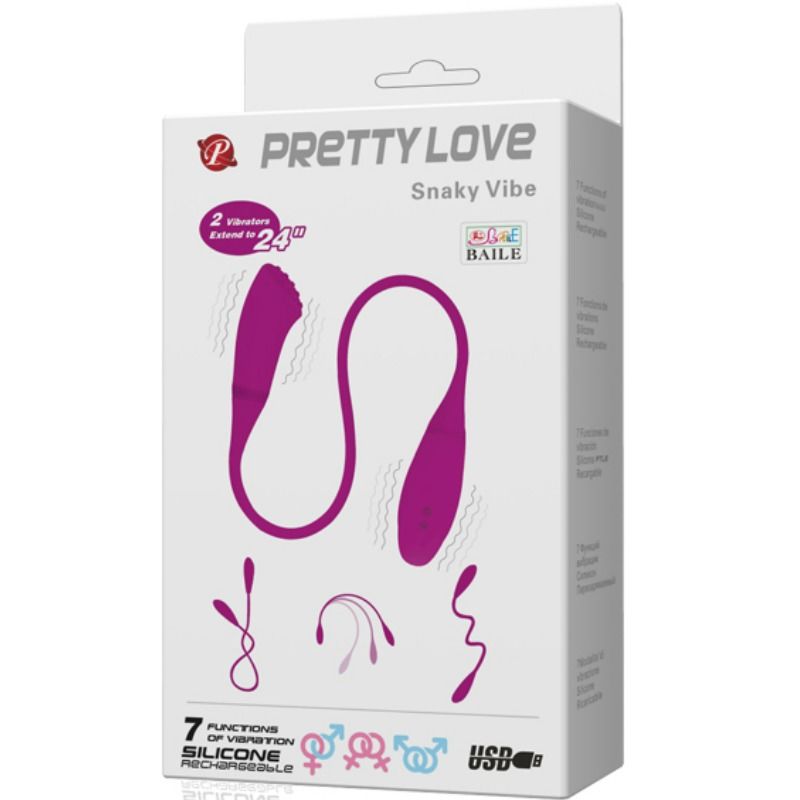 PRETTY LOVE - VIBRADORPRETTY LOVE - SMART SNAKY VIBE 2 MOTORES