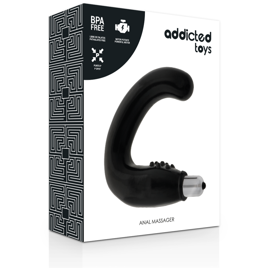 ADDICTED TOYS - MASAJADOR ANAL NEGRO