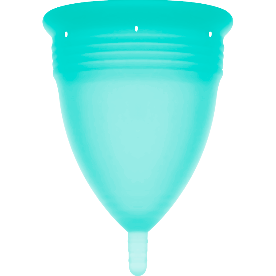 STERCUP - FDA AQUAMARINE SILICONE MENSTRUAL CUP - SIZE L