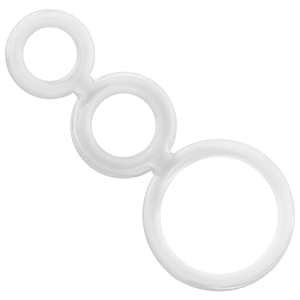 ADDICTED TOYS - JUEGO DE ANILLOS PARA PENE TRANSPARENTES