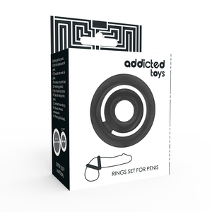 ADDICTED TOYS - POTENZ- ANILLO PARA PENE C NEGRO