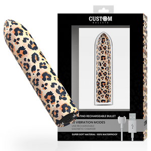 CUSTOM BULLETS - PROIETTILI PERSONALIZZATI LEOPARD RICARICABILI 10 INTENSITÀ