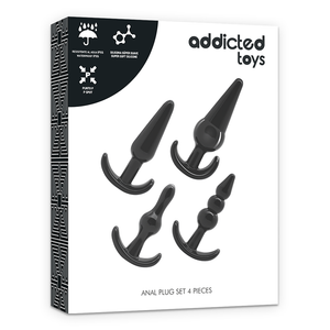 ADDICTED TOYS - JUEGO DE 4 TAPONES ANALES
