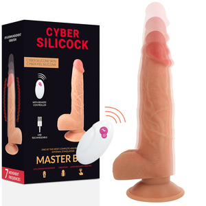 CYBER SILICOCK - TELECOMANDO REALISTIC MASTER 23,88 CM -Ø- 4,3 CM
