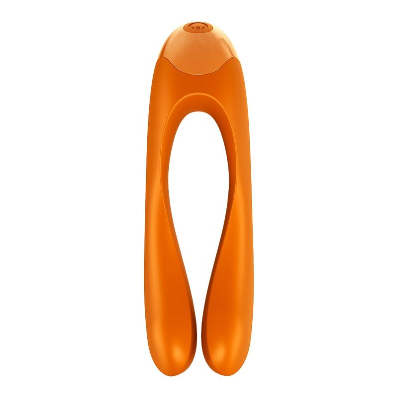 SATISFYER - VIBRADOR DE DEDO CANDY CANE NARANJA