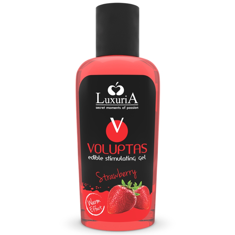 INTIMATELINE LUXURIA - VOLUPTAS GEL DA MASSAGGIO EDIBILE EFFETTO RISCALDANTE - FRAGOLA 100 ML