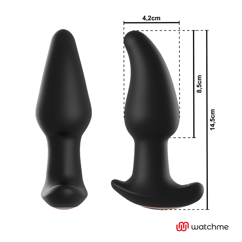 ANBIGUO - WATCHME TELECOMANDO SPINA ANALE VIBRATORE CON PERLINE ROTANTI DI AMADEUS