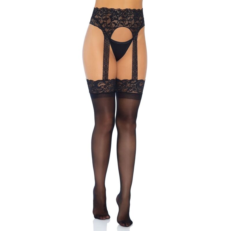 LEG AVENUE - OPAQUE HOLD-UP STOCKINGS ONE SIZE
