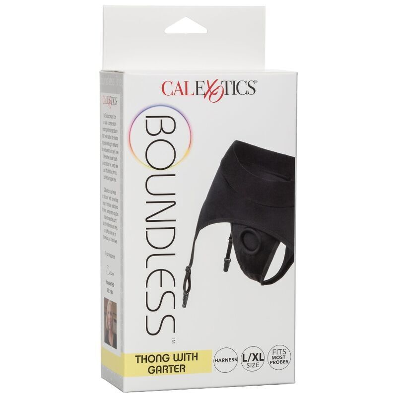 CALEXOTICS - THONG SENZA CAVALLO CON REGGICALZE S/M