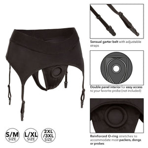CALEXOTICS - THONG SENZA CAVALLO CON REGGICALZE S/M