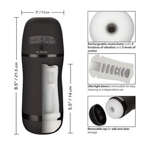 CALEXOTICS - MASTURBATOR VIBRADOR CON SUCCIÓN ÓPTIMA