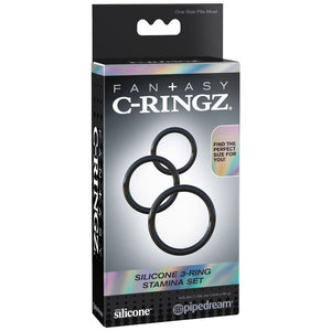 FANTASY C-RINGZ - SET DE 3 ANILLOS DE SILICONA PARA POTENCIAR LA RESISTENCIA
